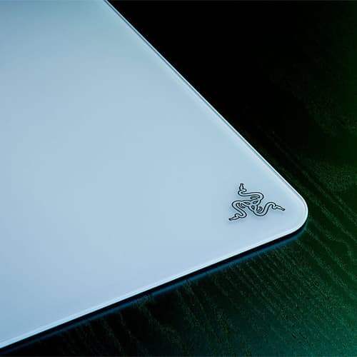 Razer Atlas Tempered Glass Gaming Mouse Pad - White (Large)